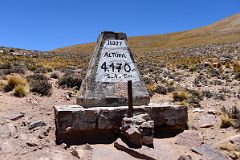 13 Marker For the High Point 4170m Between Purmamarca And Salinas Grandes